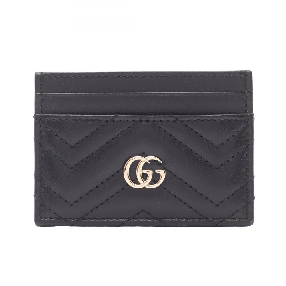 Gucci GG Marmont Card Case Wallet Leather Accessory Black